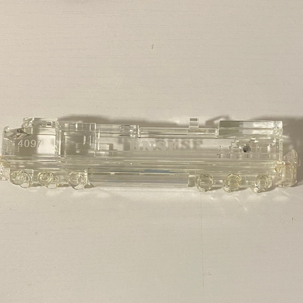 Clear Acrylic Train Model